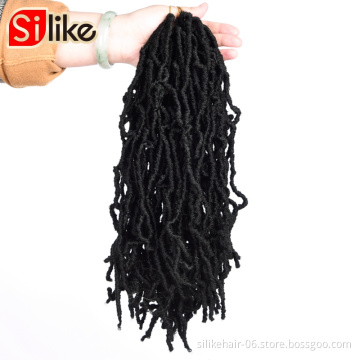 Nu Locs  Bobbi Boss  Braid hair Nu Locs Crochet Hair Ombre Pre-Looped Goddess Crochet Faux Locs Synthetic Crochet hair